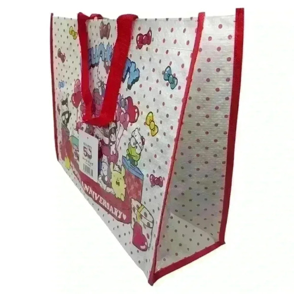 Hello Kitty Sanrio Kawaii Tote Bag 50th Anniversary Limited Edition Design Japan - Picture 3 of 5